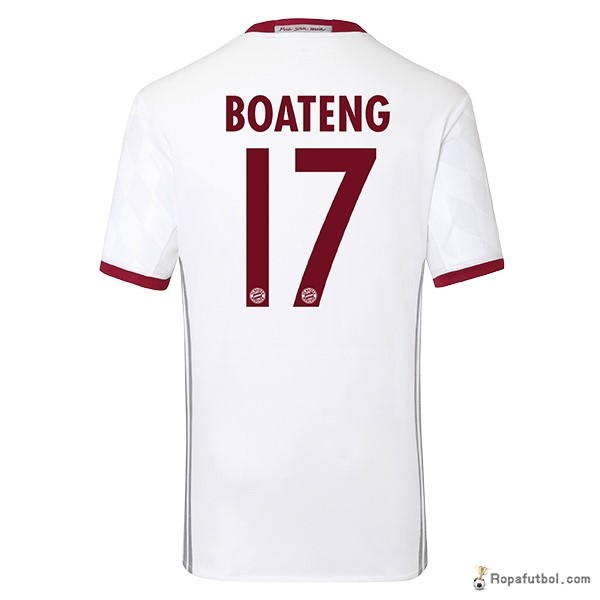 Camiseta Bayern de Múnich Replica Tercera Ropa Boateng 2016/17 Blanco